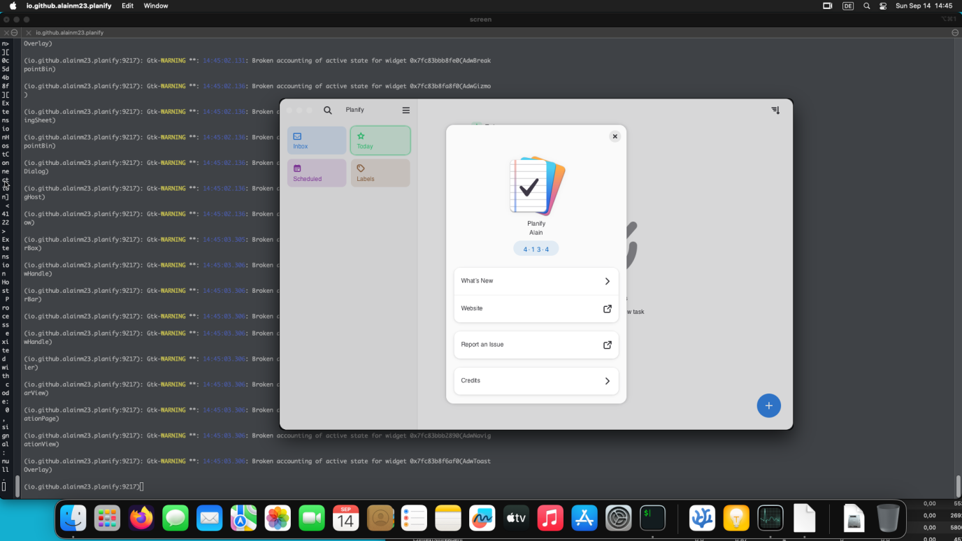 Planify macOS