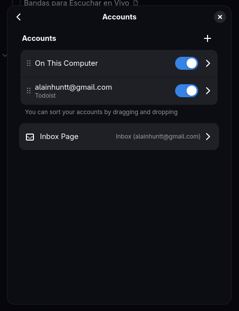 Inbox Page
